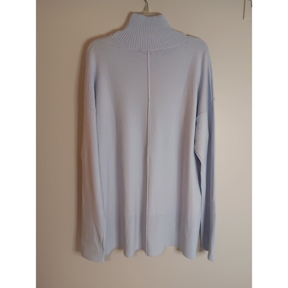 French Connection High Neck Tunic Sweater Light Blue Sz Medium New With Tags - Picture 5 of 6
